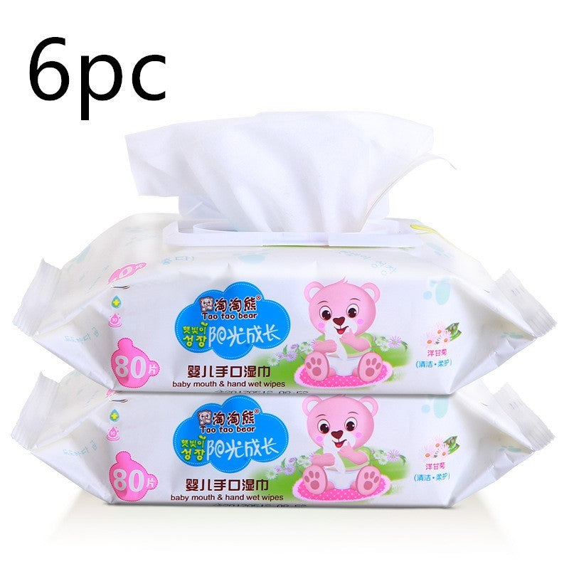 Wet wipes baby 80 pumping baby wipes with lid